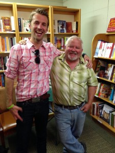 Sharing good times with the man himself, founder and owner of the Valley Bookstore. 
